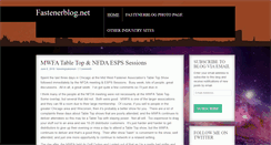 Desktop Screenshot of fastenerblog.net